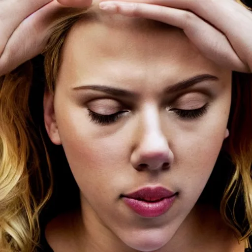 Image similar to photograph of scarlett johansson in a hypnosis session taken by gregsdiary oxana gromova, fess : : high resolution