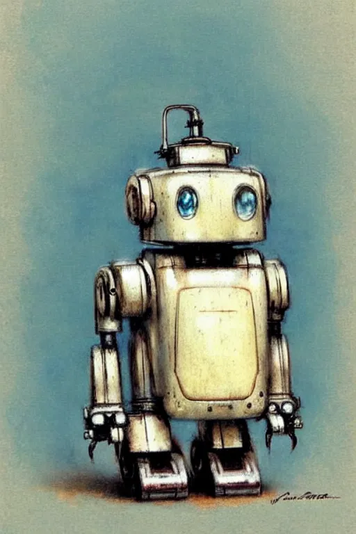 Prompt: ( ( ( ( ( 1 9 5 0 s retro robot cute pet. muted colors. ) ) ) ) ) by jean - baptiste monge!!!!!!!!!!!!!!!!!!!!!!!!!!!!!!