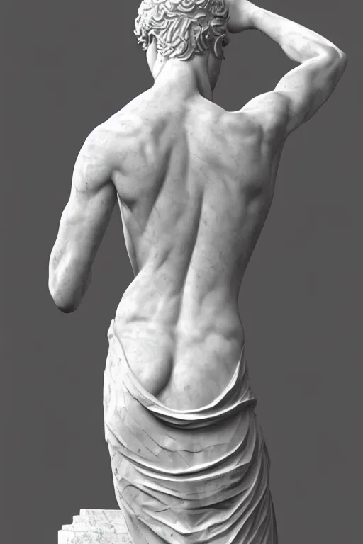 Prompt: a tree, marble statue, intricate, elegant, highly detailed, smooth, sharp focus, artstation