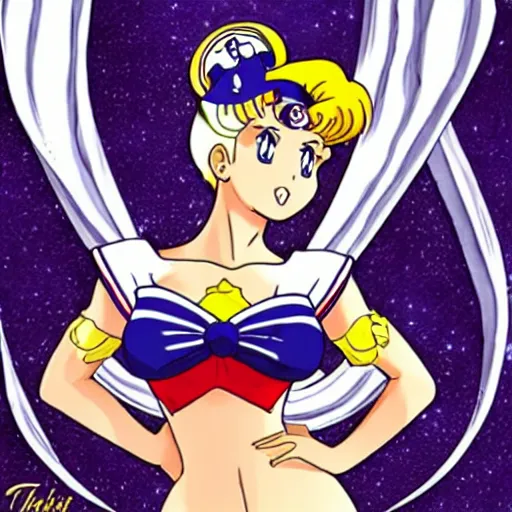 Prompt: thicc sailor moon