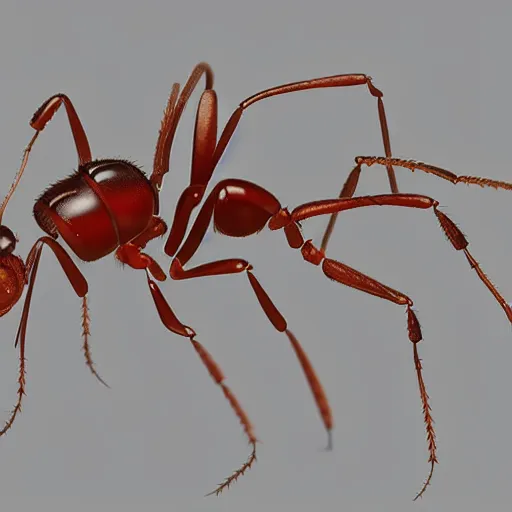 Prompt: cad model thousands of ants portrait