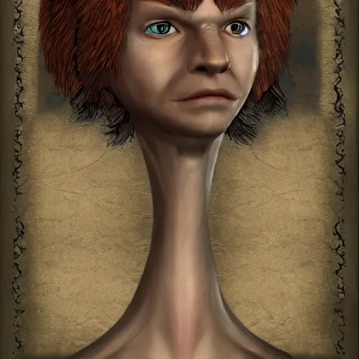 Image similar to character portrait from baldurs gate