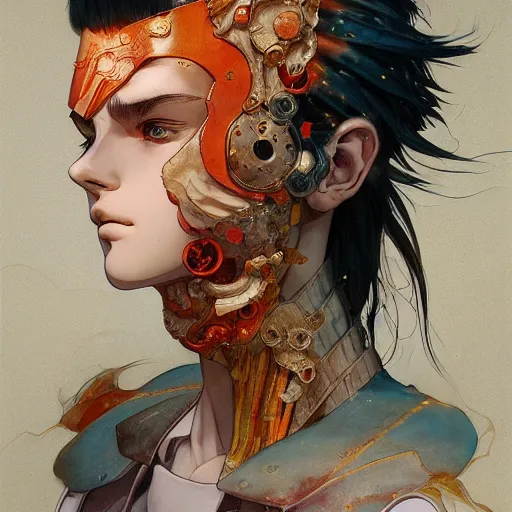 Image similar to prompt : roman panteon character portrait soft light painted by james jean and katsuhiro otomo and erik jones, inspired by evangeleon anime, smooth face feature, intricate oil painting, high detail illustration, sharp high detail, manga and anime 1 9 9 9