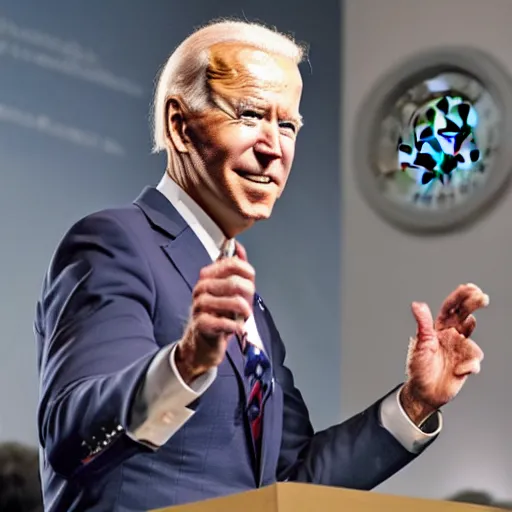 Image similar to joe biden as a string puppet, detailed,