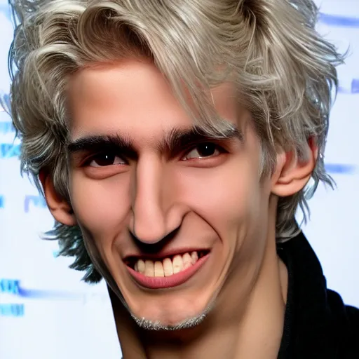 Image similar to really ugly xqc, big nose, crookedd teeth