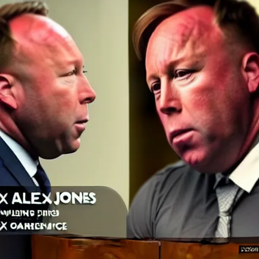 Prompt: alex jones fighting alex jones fighting alex jones in a courtroom, golden ratio, renaissance painting,