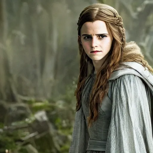 Image similar to emma watson as galadriel