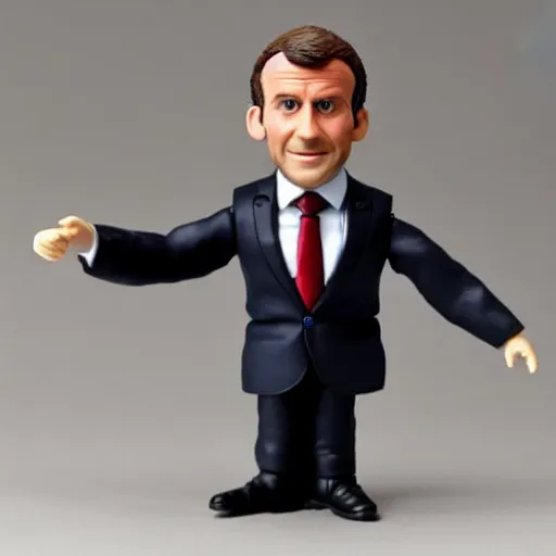 Image similar to emmanuel macron action figure