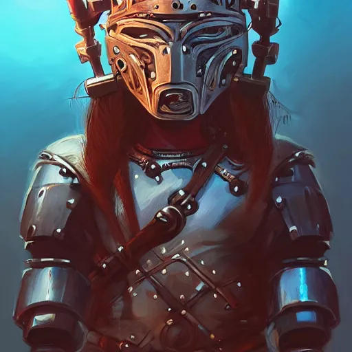 Image similar to cyberpunk viking helmet mask warrior goddess robot ninja fantasy, art gta 5 cover, official fanart behance hd artstation by jesper ejsing, by rhads, makoto shinkai and lois van baarle, ilya kuvshinov, ossdraws