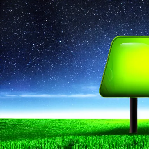 Prompt: UFO Alien Abduction on the Windows XP Default Wallpaper