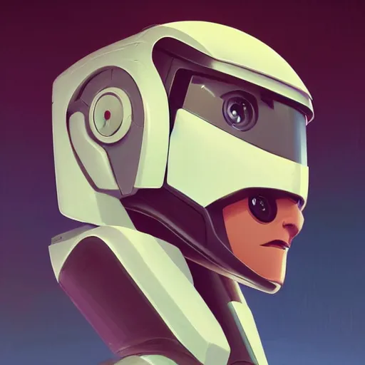 Image similar to face icon stylized minimalist robotech, loftis, cory behance hd by jesper ejsing, by rhads, makoto shinkai and lois van baarle, ilya kuvshinov, rossdraws global illumination