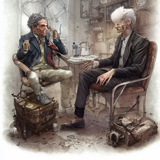 Image similar to stranger doctor, high resolution, high quality, by jean - baptiste monge