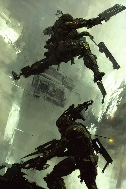 Image similar to metal gear boss dnd, painting by gaston bussiere, craig mullins, greg rutkowski, yoji shinkawa