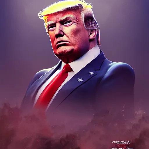 Prompt: donald trump as a freshly baked cookie hot off the oven, by cedric peyravernay, highly detailed, excellent composition, cinematic concept art, dramatic lighting, trending on artstation