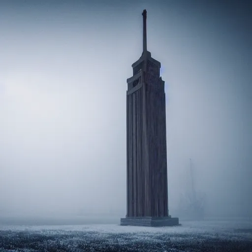 Prompt: tall soviet panel building in a fog, cinematic, 8k resolution, beautiful detailed, insanely intricate details