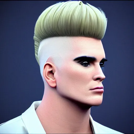 Prompt: vanilla ice, vanilla ice with a swirly vanilla ice cream hairdo his hair is made out of vanilla ice cream, his hair is made of vanilla ice cream, realistic, hyperrealistic, ultra realistic, real, real world, highly detailed, very detailed, extremely detailed, intricate details, 8 k resolution, hd quality