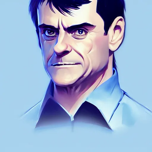 Prompt: Manuel Valls as an hero, digital painting, 4k, anime key visual, artstation, kuvshinov ilya