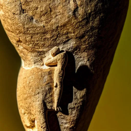 Image similar to macro of paleolithic figurine