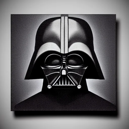 Image similar to portrait of Dark Vader in Minecraft, realistic