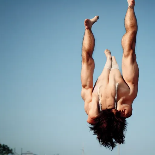 Image similar to handstand realistic photography