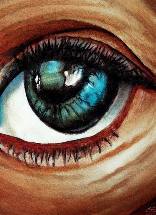 Image similar to portrait of a stunningly beautiful eye, art by 5 7 3 7 4 6 3 6 3 6 4 6 4