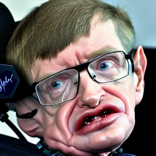 Prompt: stephen hawking as a pixar character