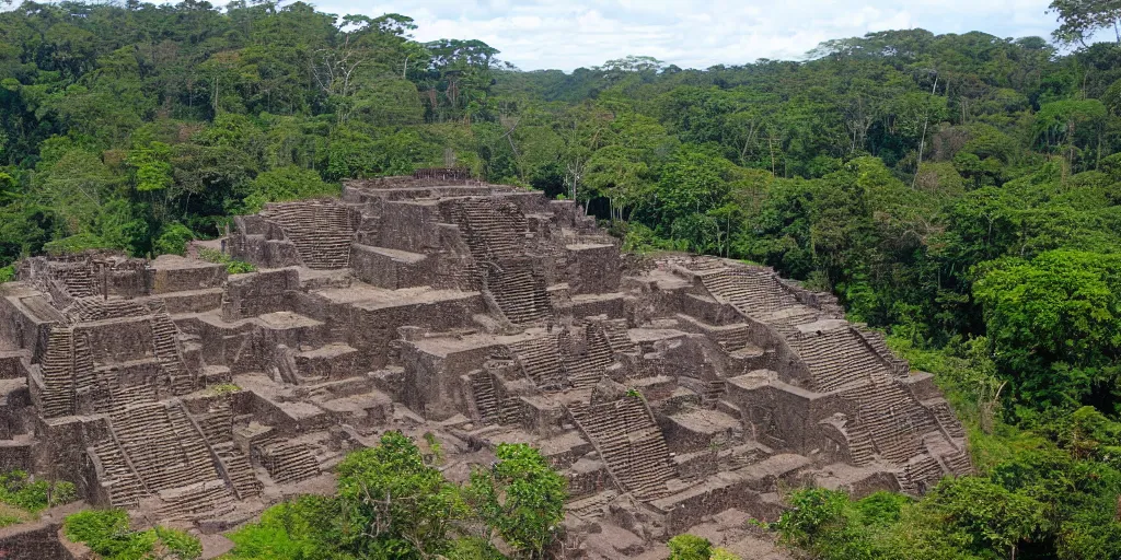 Image similar to the aztec ruin in the amazon rainforest Mumford, Dan