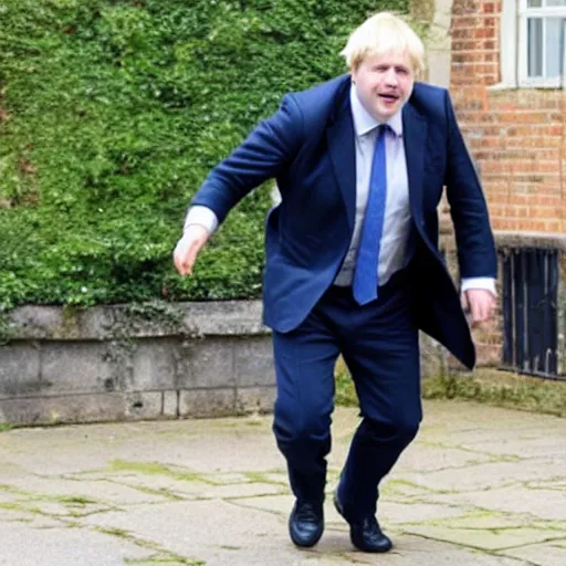 Image similar to photo of Boris Johnson dancing