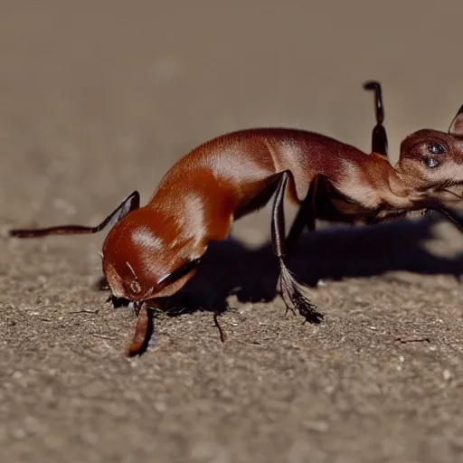 Image similar to photo of a hybrid between an ant and a chihuahua