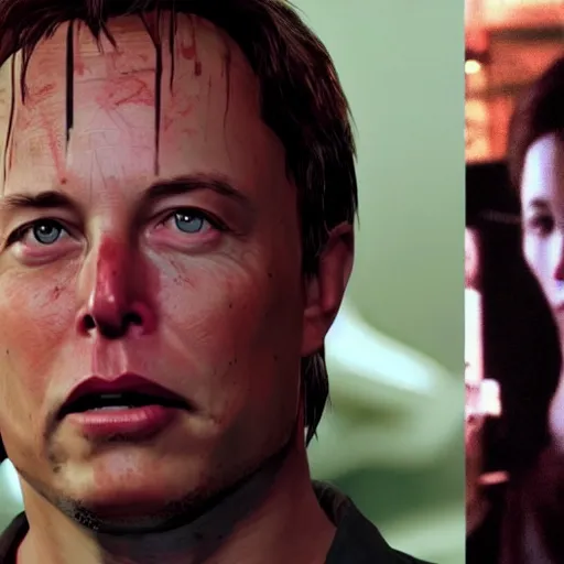 Prompt: portrait of elon musk in tomb raider ( 1 9 9 7 ), in game graphic, ps 5 gameplay, screenshot, high quality