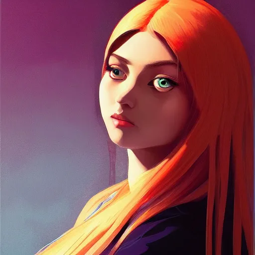 Image similar to a beautiful painting portrait artwork of a priestess by ilya kuvshinov featured on artstation