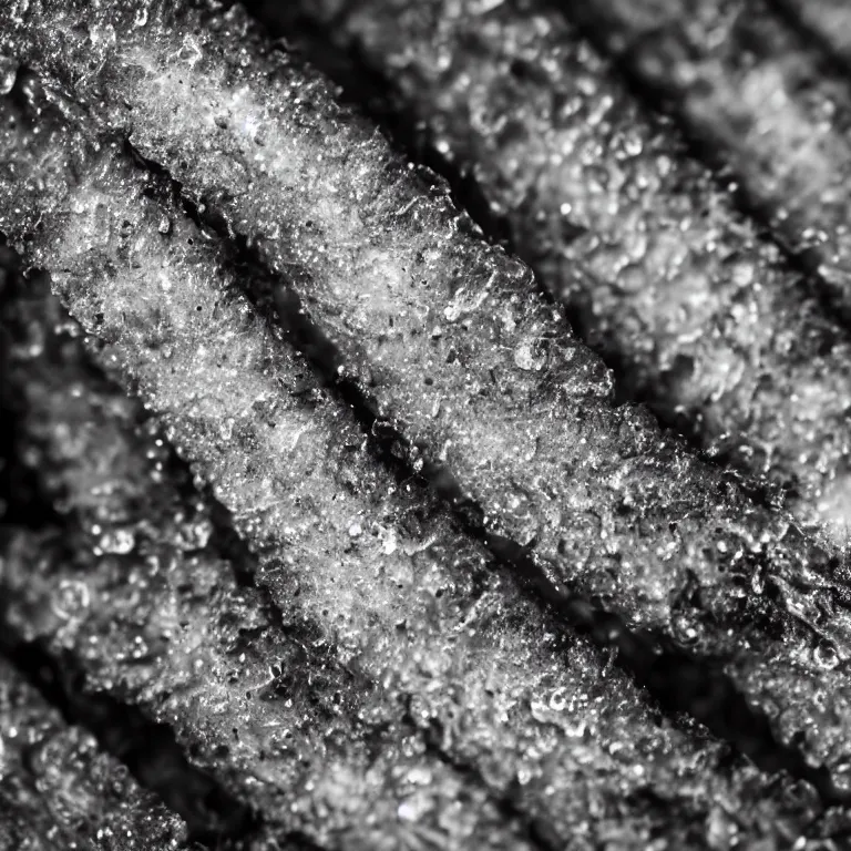 Image similar to Soaking wet soggy fish stick drenched with a stream water from a faucet on a moist wet plate. Very wet delicious crusty fish sticks. Macro lens close up 4K ultra high contrast award winning photo