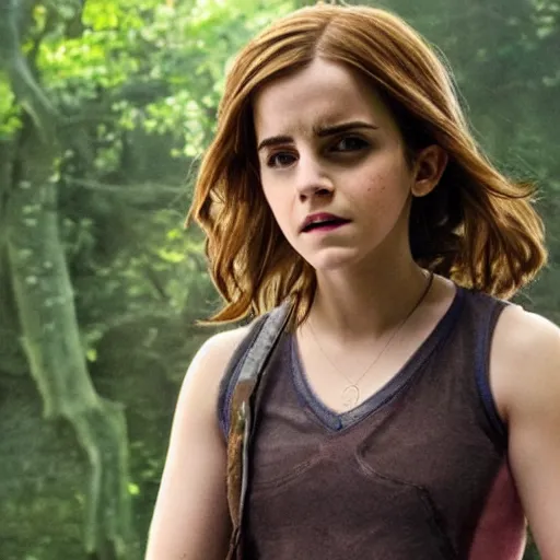 Prompt: emma watson as anabeth from percy jackson movie