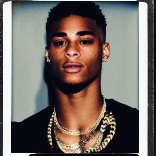 Prompt: a polaroid photo of jahseh onfroy