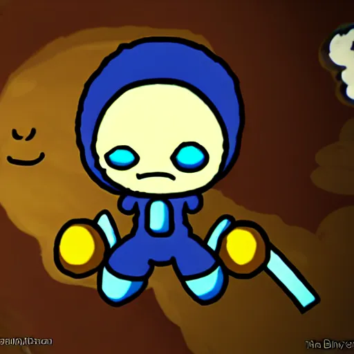 Image similar to isaac from the binding of isaac game,