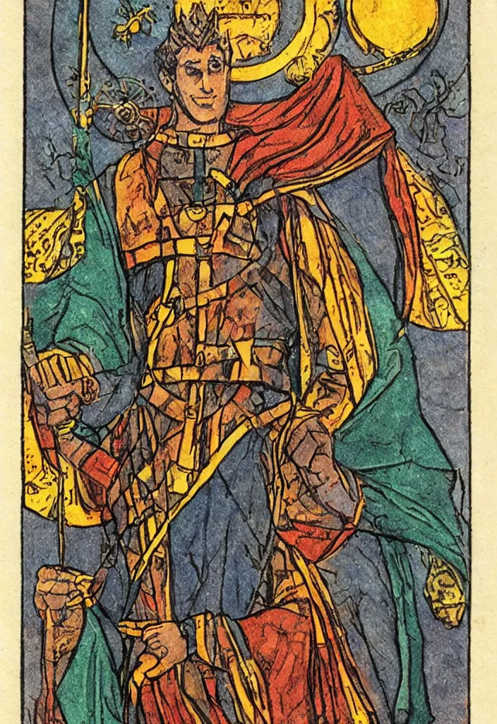 Image similar to Geoffrey Hintonas tarot Hierophant