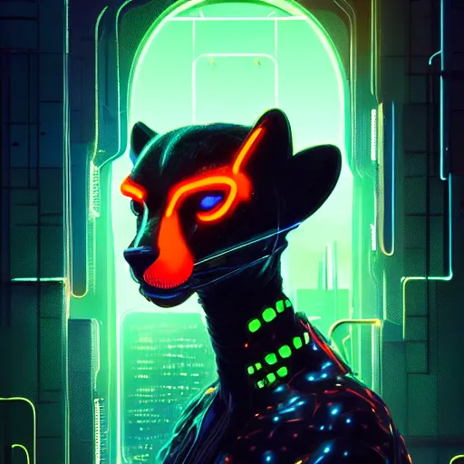 Image similar to a beautiful commission of an anthropomorphic cheetah wearing a neon jacket,futuristic,detailed face,character design by charles bowater,mohawk,cyberpunk style,deviantart,artstation,art by greg rutkowski,ross tran,professional lighting,neon city,night,raytracing,rtx,award winning,western comic style,shaep lineart,cg society