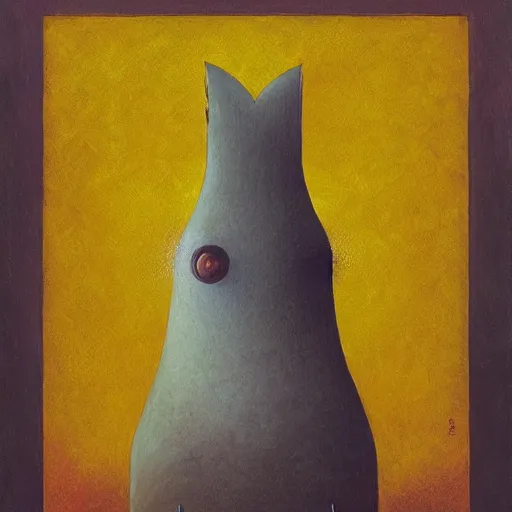 Image similar to a portrait of a character by Shaun Tan