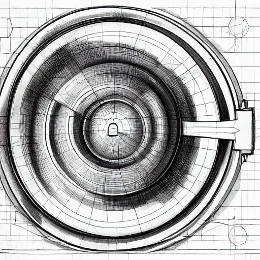 Prompt: gyroscope, technical drawing, highly detailed, photo realistic