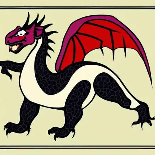 Image similar to vector art of welsh dragon and panda mixed, intercrossed, chimera, adobe illustrator