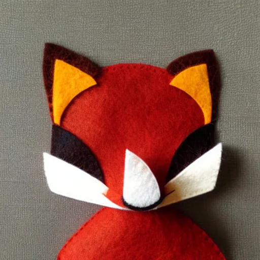 Prompt: felt fox