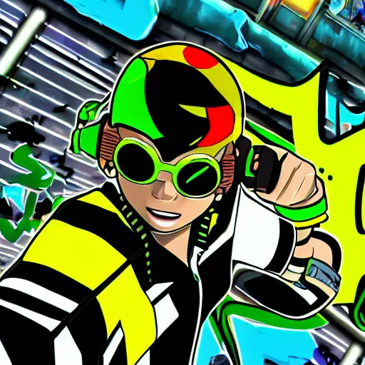 Prompt: Jet Set Radio, 8K HD