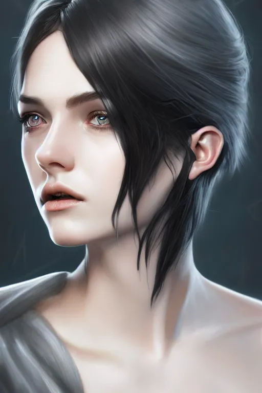 ultra realistic style illustration of an androgynous | Stable Diffusion ...