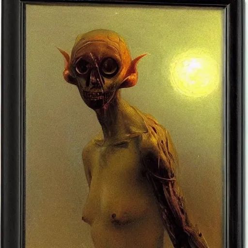 Image similar to alien by ilya repin