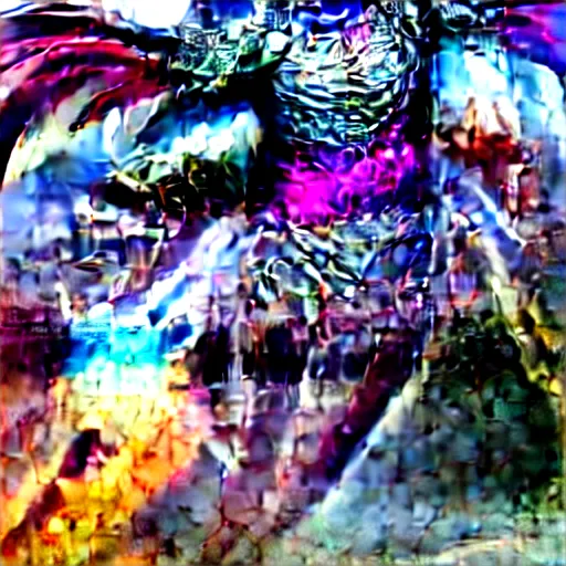 Image similar to cyber dragon angel pimp