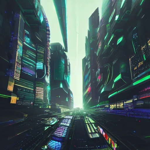 Image similar to gigantic spaceship in the sky, cyberpunk