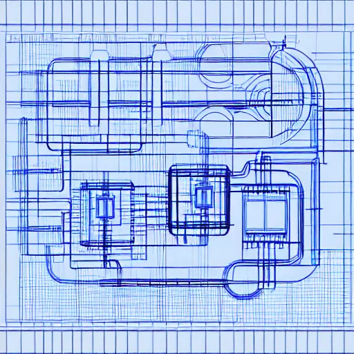Prompt: technical blueprint schematic wireframe diagram of a ghost