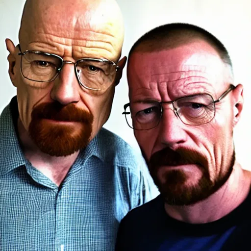 Prompt: walter white from breaking bad meets william black from fixing good