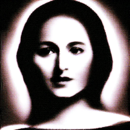 Image similar to vhs static overlay of marian apparition, vhs, 1 9 9 0, highly realistic, highly detailed, vhs noise static, black and white, vhs glitch