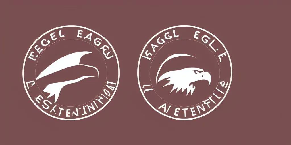 Prompt: an eagle as minimalist vector art logo for an education institute